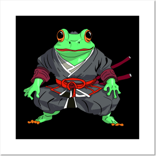 Samurai Frog Posters and Art